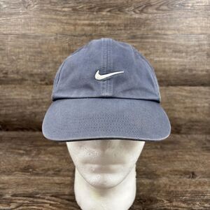 Nike Golf Hat Cap Strap Back Blue Tennis Embroidered Swoosh Mens One Size